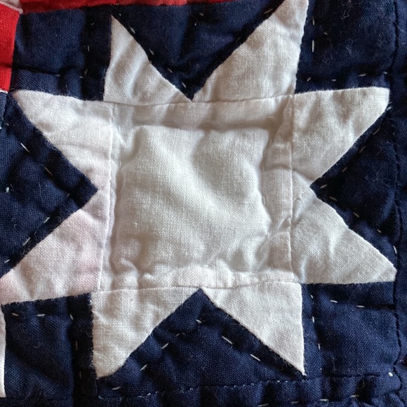 Patriotic Hand Stitched Throw - Picture 4 of 4